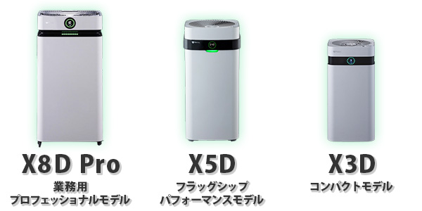 X8D Pro、X5D、X3Dの写真